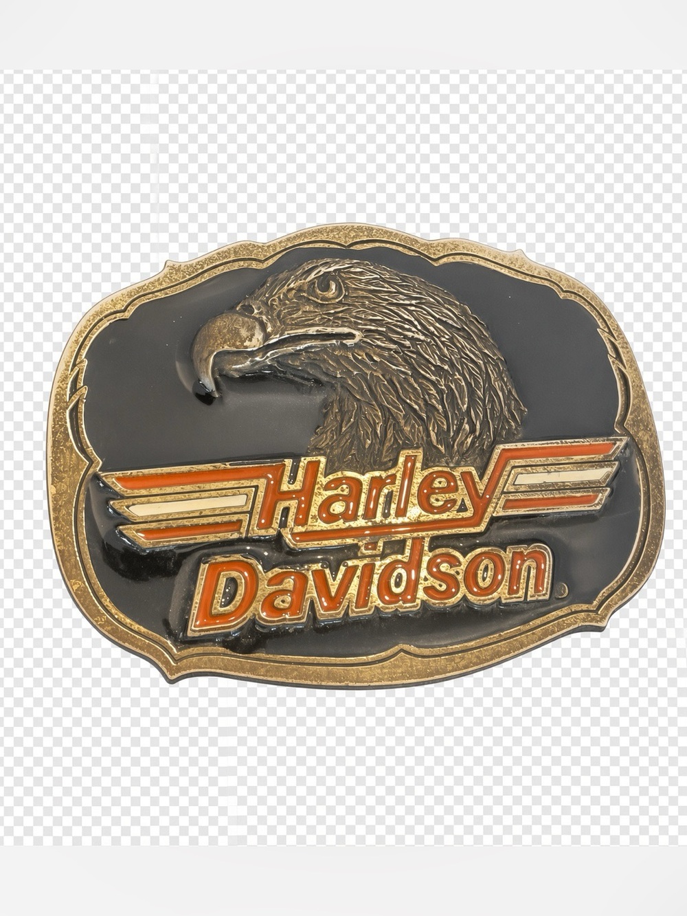 Vintage 1991 Harley-Davidson Eagle Head Belt Buckle – Baron USA H403 Official Li